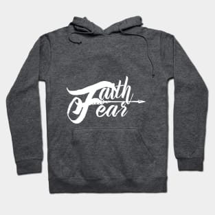 Faith Over Fear Christian Arrow Design Gifts Hoodie